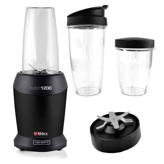 Milex Nutri 1200 8-in-1 Nutritional Blender Black