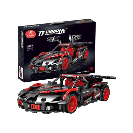 527 Piece Technique Racing Car Building Block Set Black