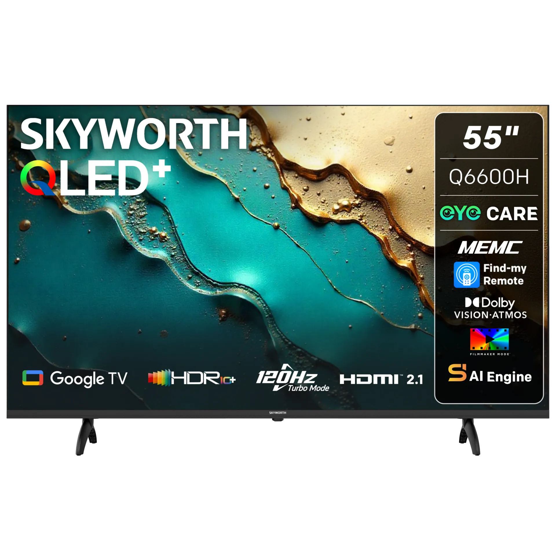 Skyworth 55 inch QLED Google TV 55Q6600K
