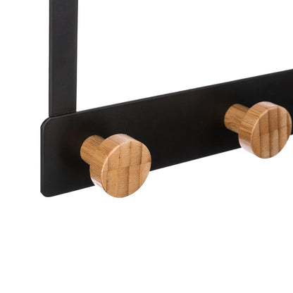 Five 3 Hook Coat Hanger Black