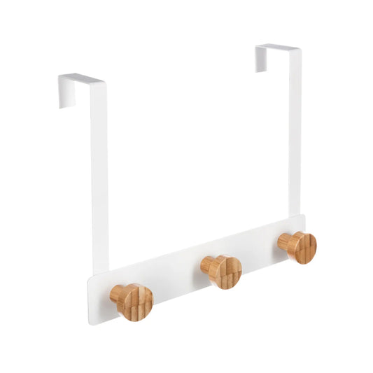 Five 3 Hook Coat Hanger White