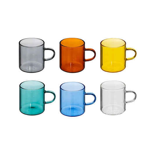 Five 6 Piece 100ml Cup Set Multicoloured