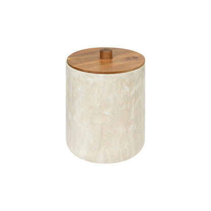 Five Côme 5Lt Dustbin with Marble Effect White