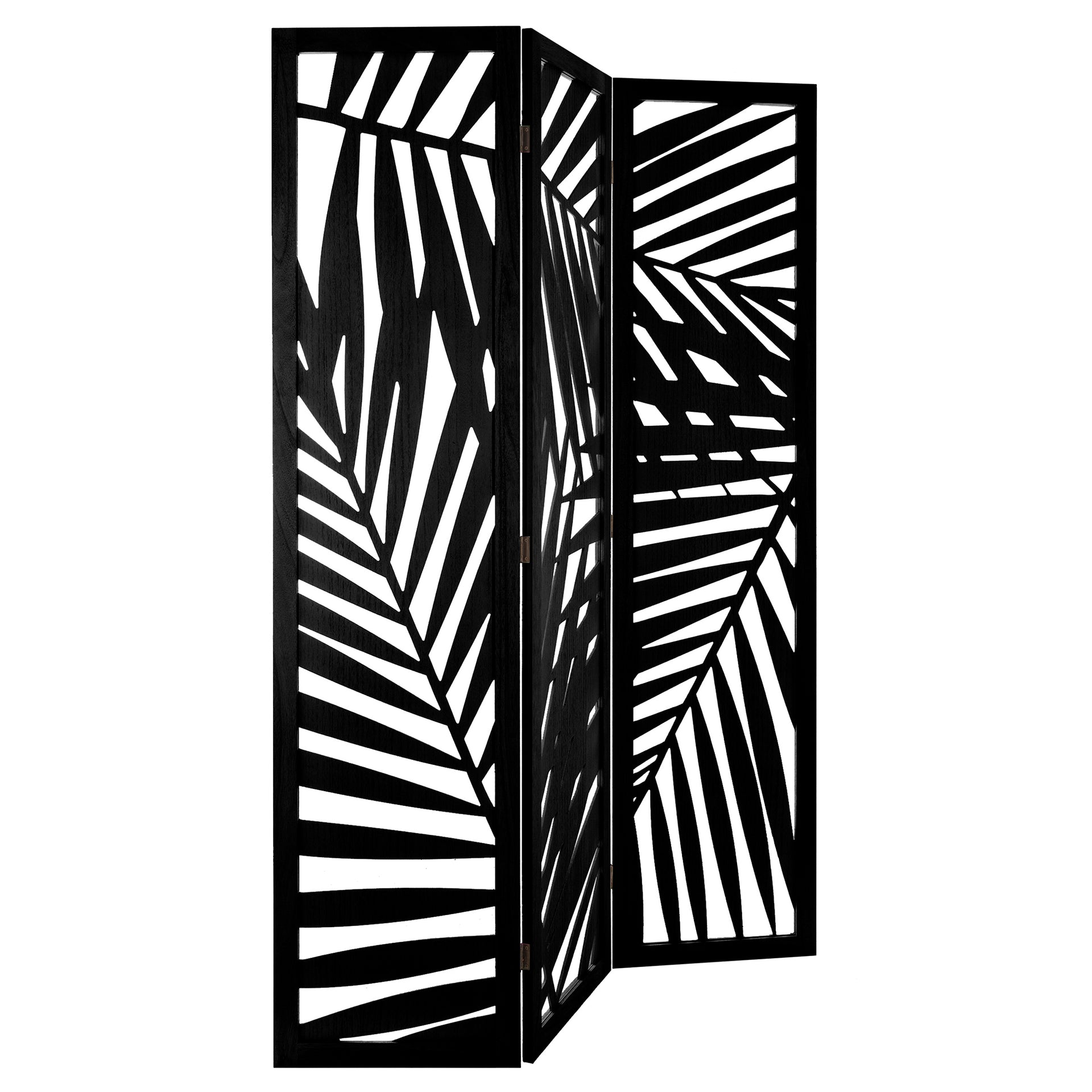 Atmosphera "Leaf" Folding Screen Black The Culinarium