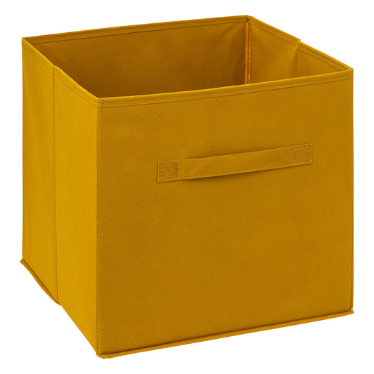 Five Storage Box 31 x 31cm Mustard