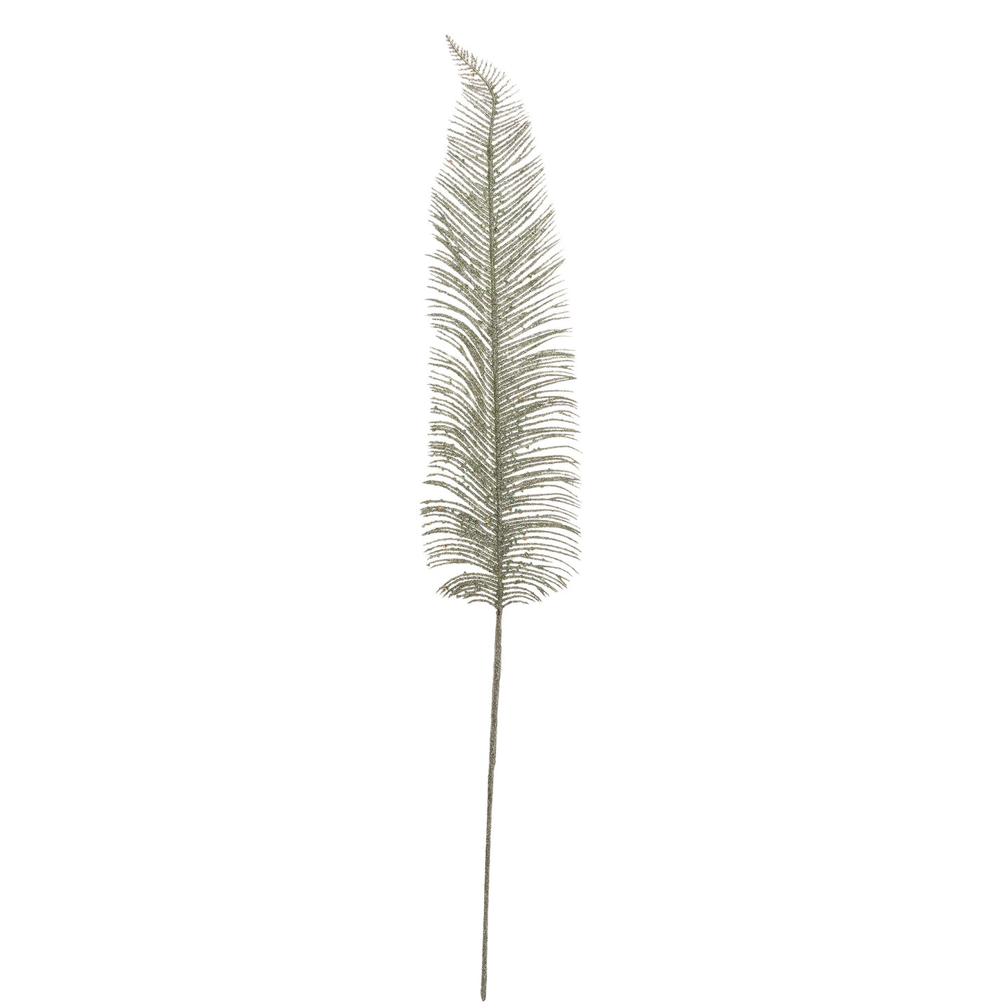 Atmosphera 75cm Glitter Fern Branch Green