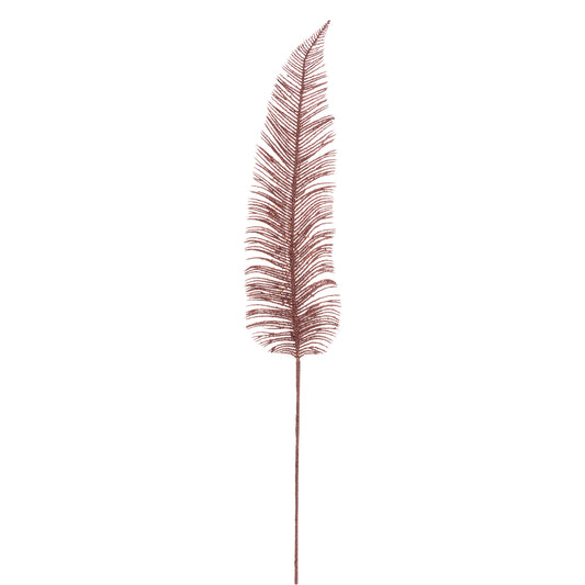 Atmosphera 75cm Glitter Fern Branch Pink