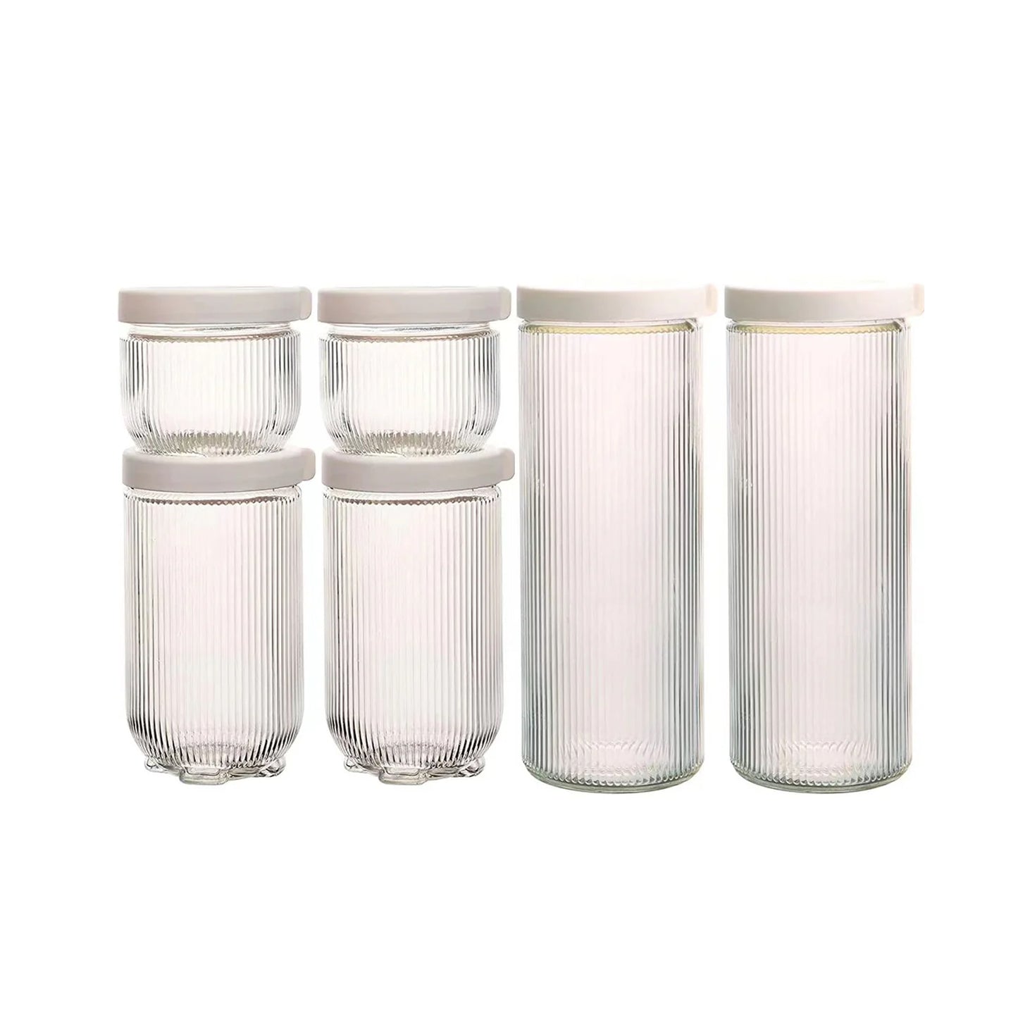 Kitchen Life 6 Piece Canister Set Clear