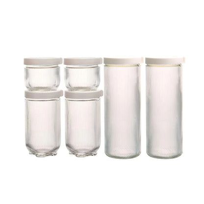 Kitchen Life 6 Piece Canister Set Clear