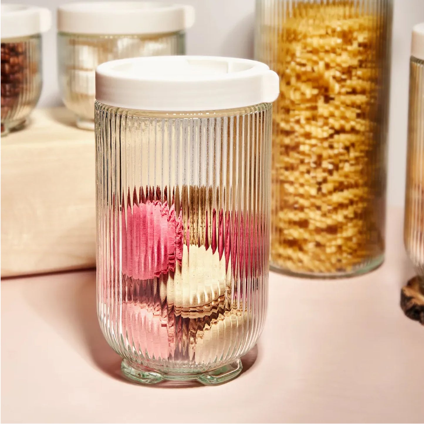 Kitchen Life 6 Piece Canister Set Clear
