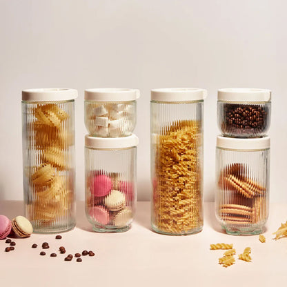 Kitchen Life 6 Piece Canister Set Clear