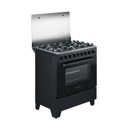 76 x 60cm Gas Stove Black