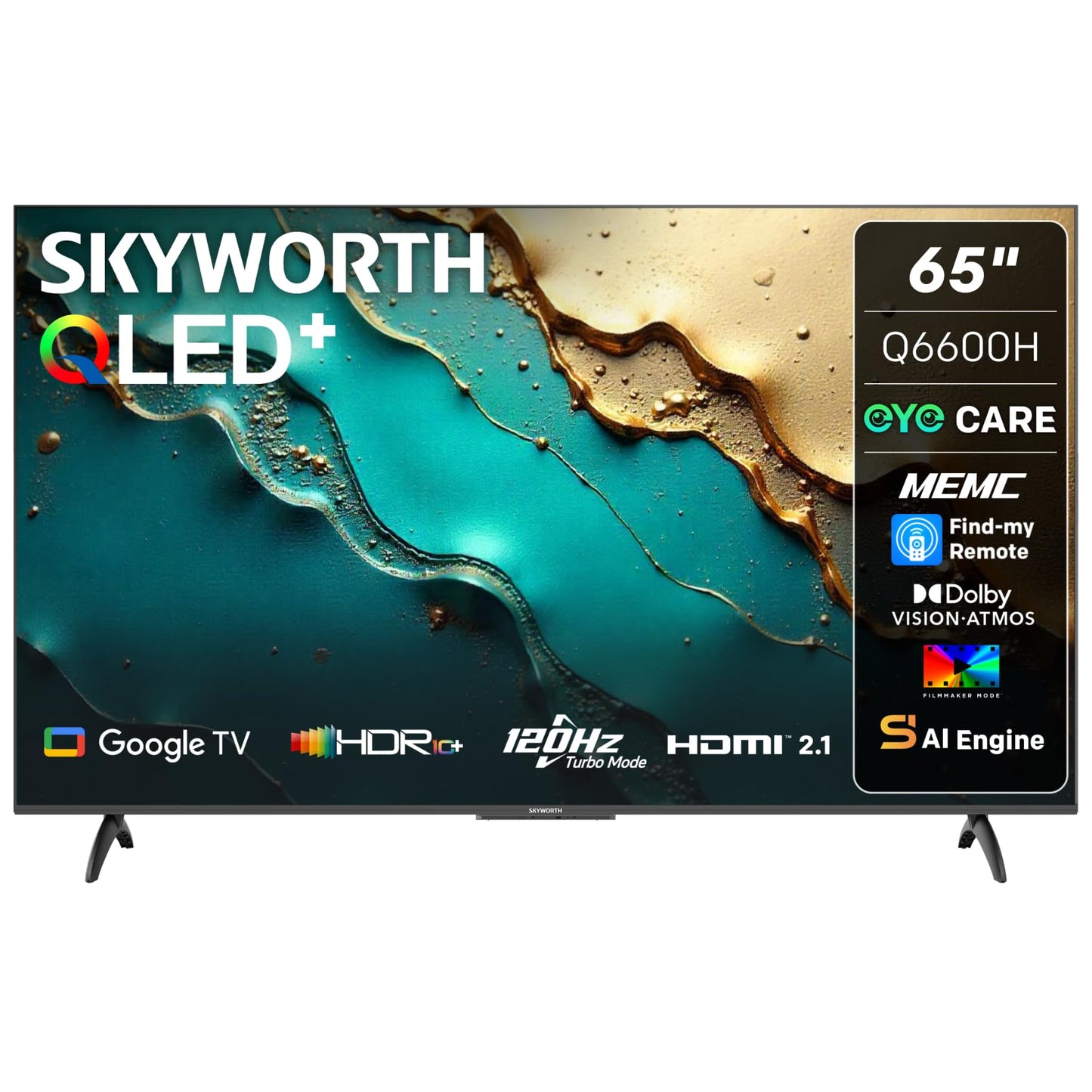 Skyworth 65 inch QLED Google TV 65Q6600K