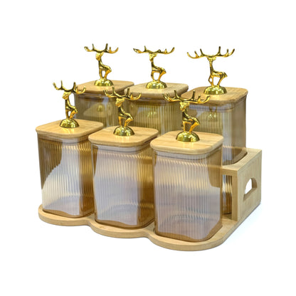 7 Piece Canister Set Clear