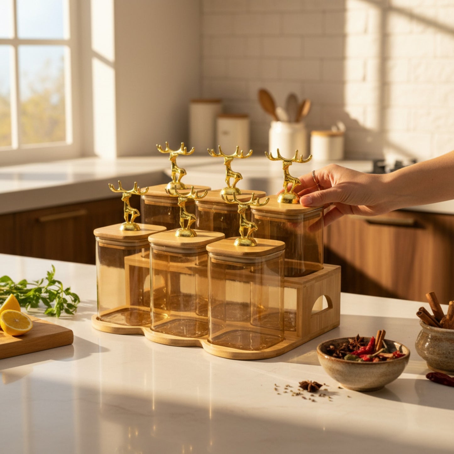 7 Piece Canister Set Clear