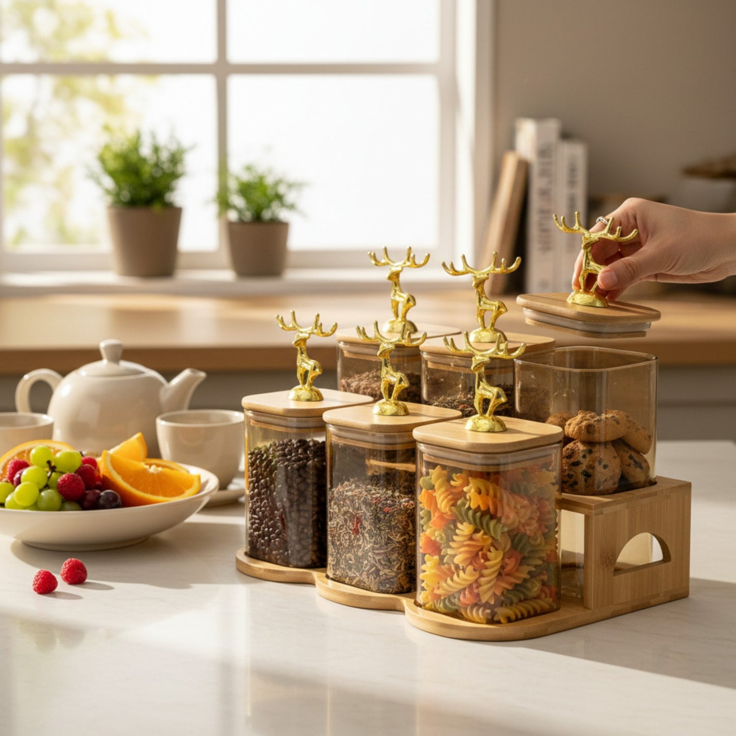 7 Piece Canister Set Clear