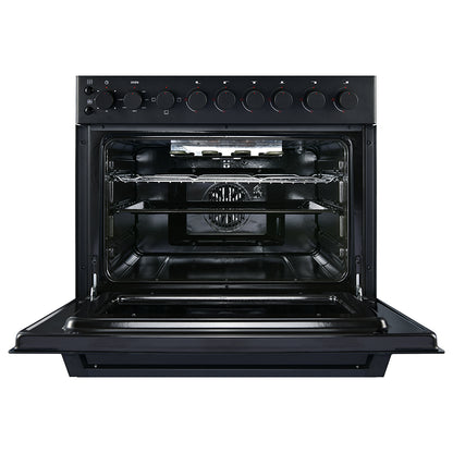 76 x 60cm Gas/Electric Stove Black