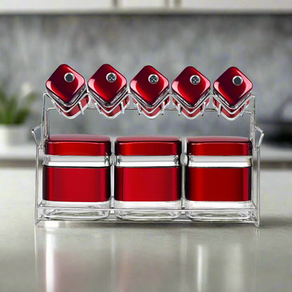 CH 8 Piece Spice Set Red