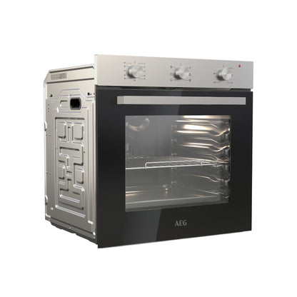 AEG 60cm Multifunction Fan Built-In Oven Black