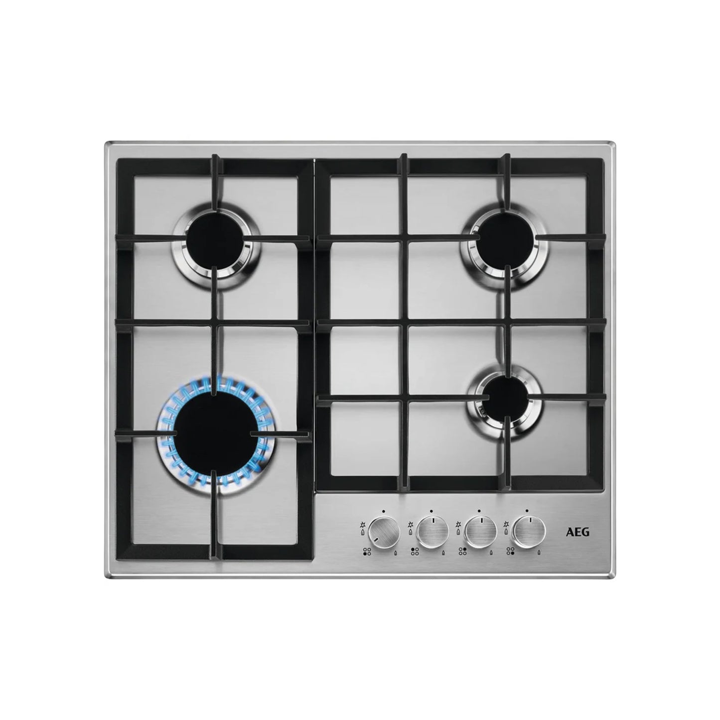 AEG 60cm 4 Burner Gas Hob Stainless Steel