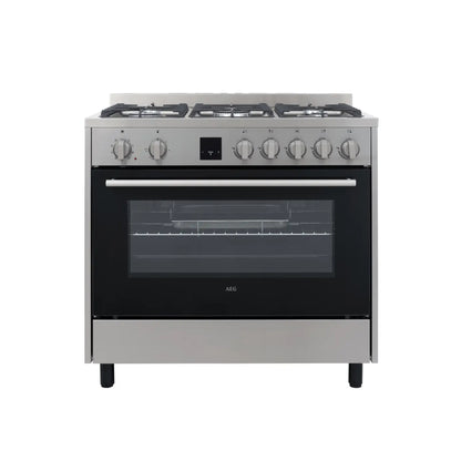 AEG 90cm Gas/Electric Cooker Stainless Steel