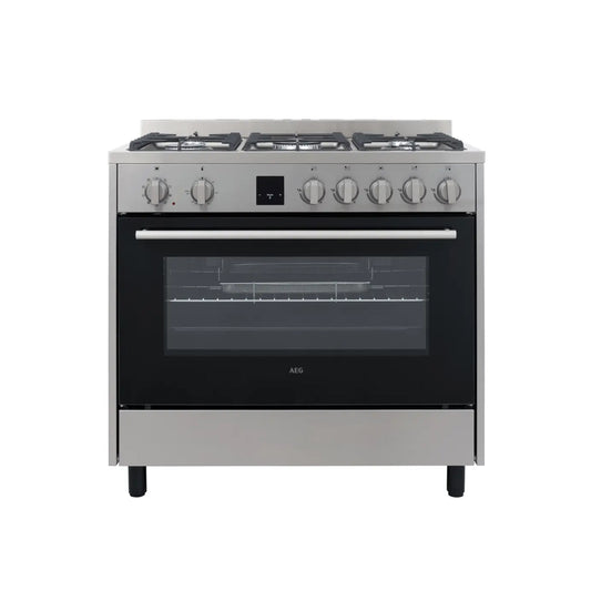 AEG 90cm Gas/Electric Cooker Stainless Steel
