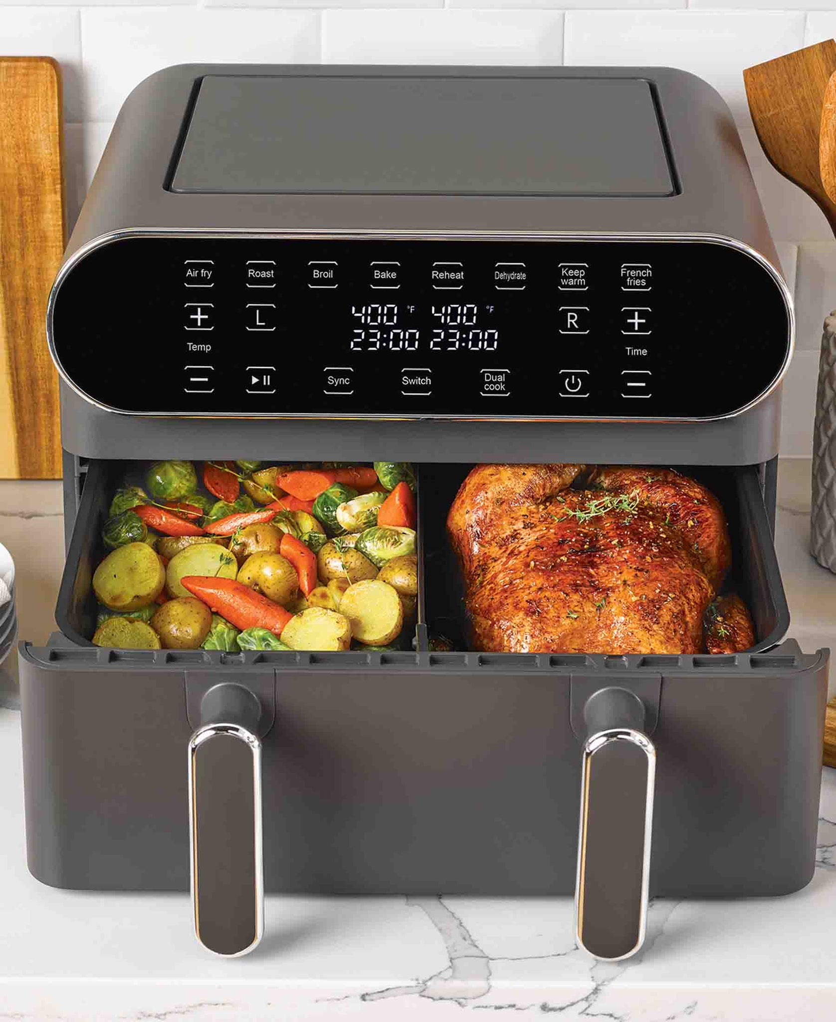 Alliance Twinchef 11L Dual Deluxe Air Fryer - Black