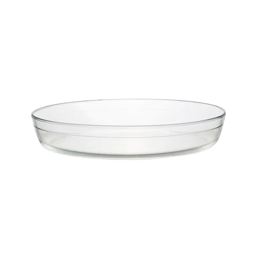 Aqua 3Lt Oval Baking Tray Clear