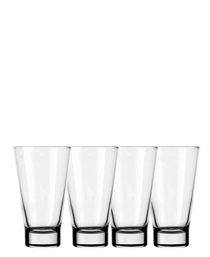 Kitchen Life 4 Piece 385ml Alderley Crystal  Hiball Glass Set - Clear