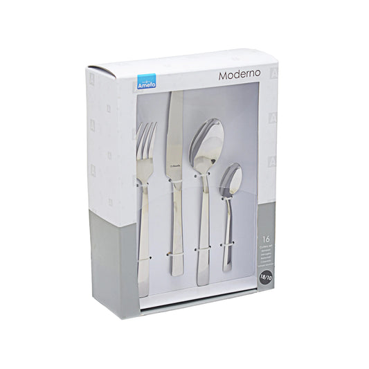 Amefa Moderno 16 Piece Cutlery Set - Silver