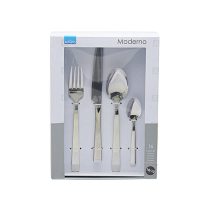 Amefa Moderno 16 Piece Cutlery Set - Silver