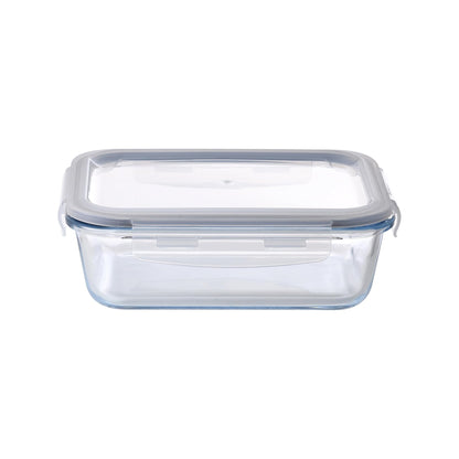 Aqua 5 Piece 1040ml Glass Food Storage Container Set Clear