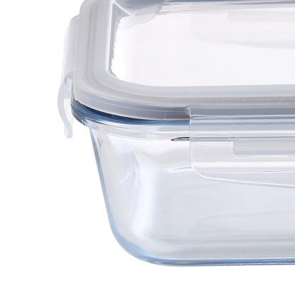 Aqua 1040ml Glass Food Container Clear