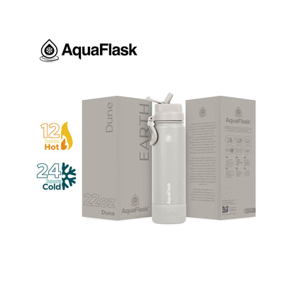 Aquaflask Earth Flipsip 650ml Flask Dune