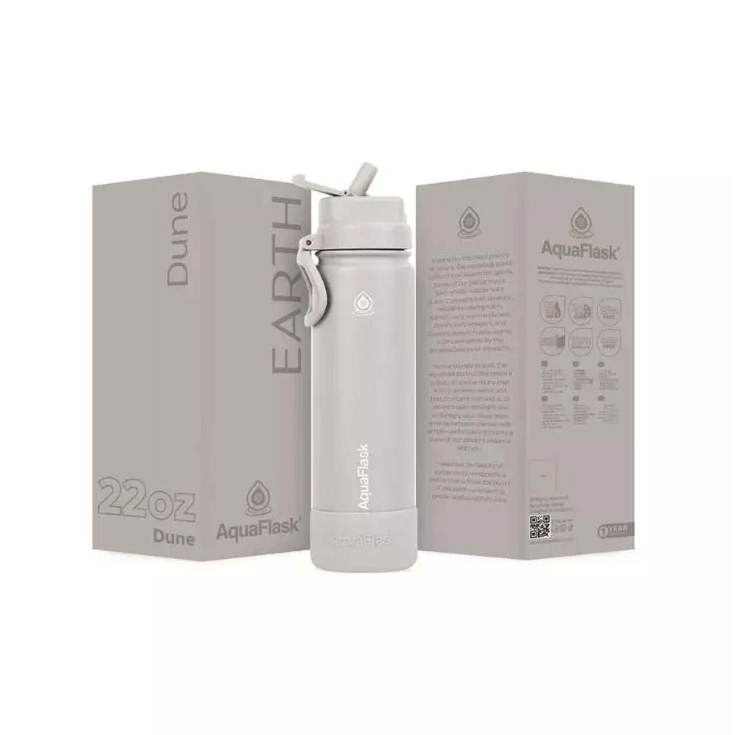 Aquaflask Earth Flipsip 650ml Flask Dune