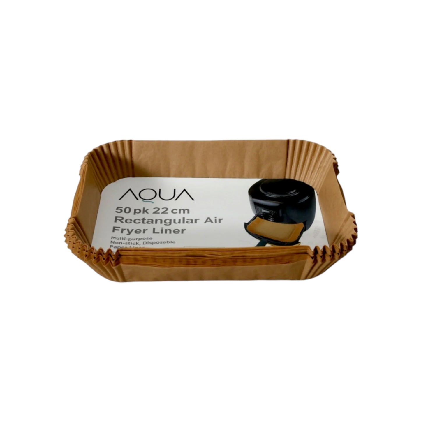 Aqua Air Fryer Paper Liner Rectangular 22cm