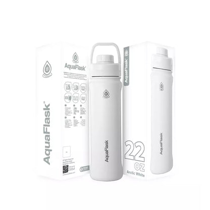 Aquaflask Sport 650ml Flask Arctic White