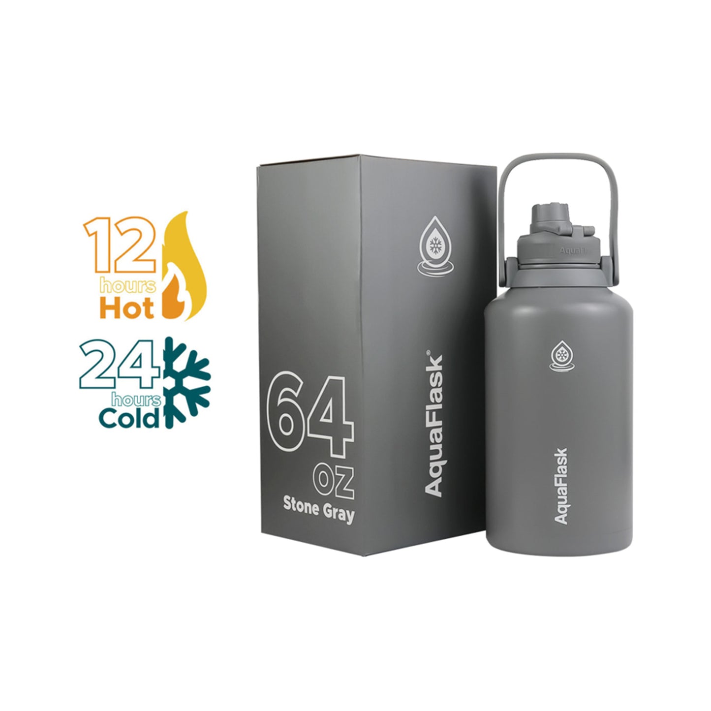 Aquaflask 1.9Lt Flask Stone Grey