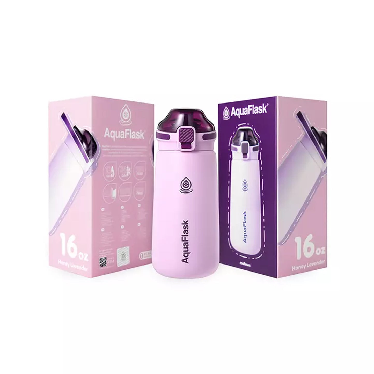 Aquaflask Mallows 473ml Flask Honey Lavender