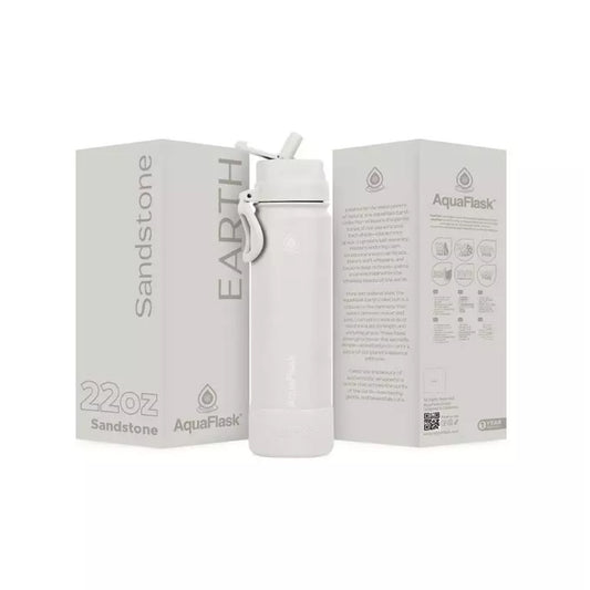 Aquaflask Earth Flipsip 650ml Flask Sandstone