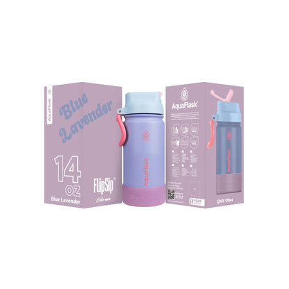 Aquaflask Colorwave 414ml Flipsip Flask Blue Lavender