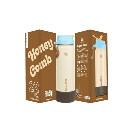 Aquaflask Colorwave Flipsip 650ml Flask Honey Comb