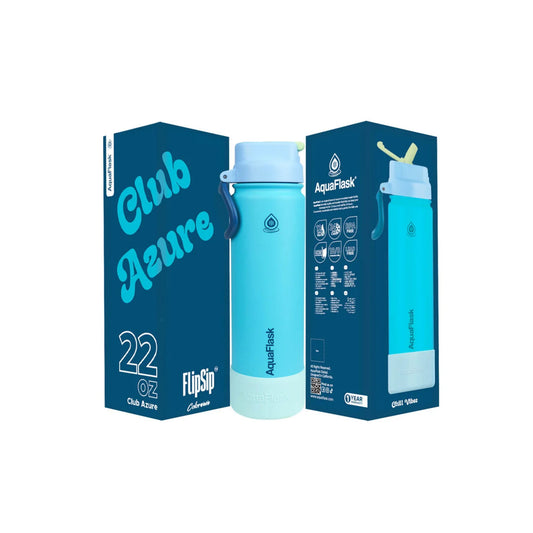 Aquaflask Colorwave Flipsip 650ml Flask Club Azure