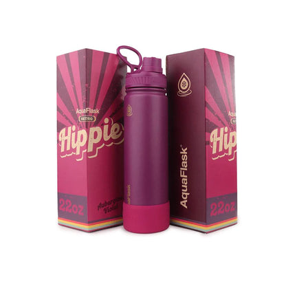 Aquaflask Hippie 650ml Flask Aubergine Violet