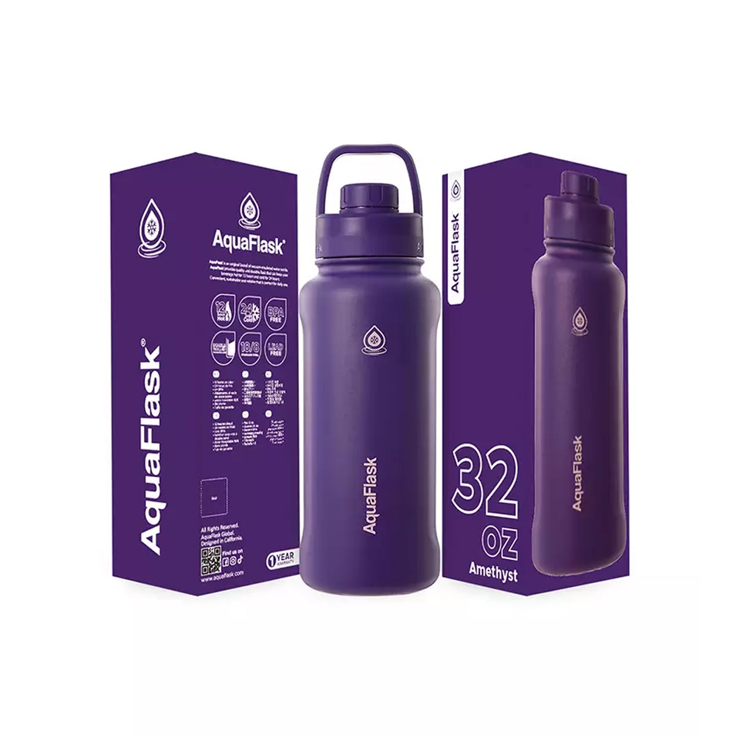 Aquaflask Sport 950ml Flask Amethyst