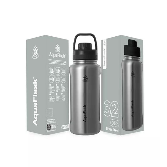 Aquaflask Sport 950ml Flask Silver Steel