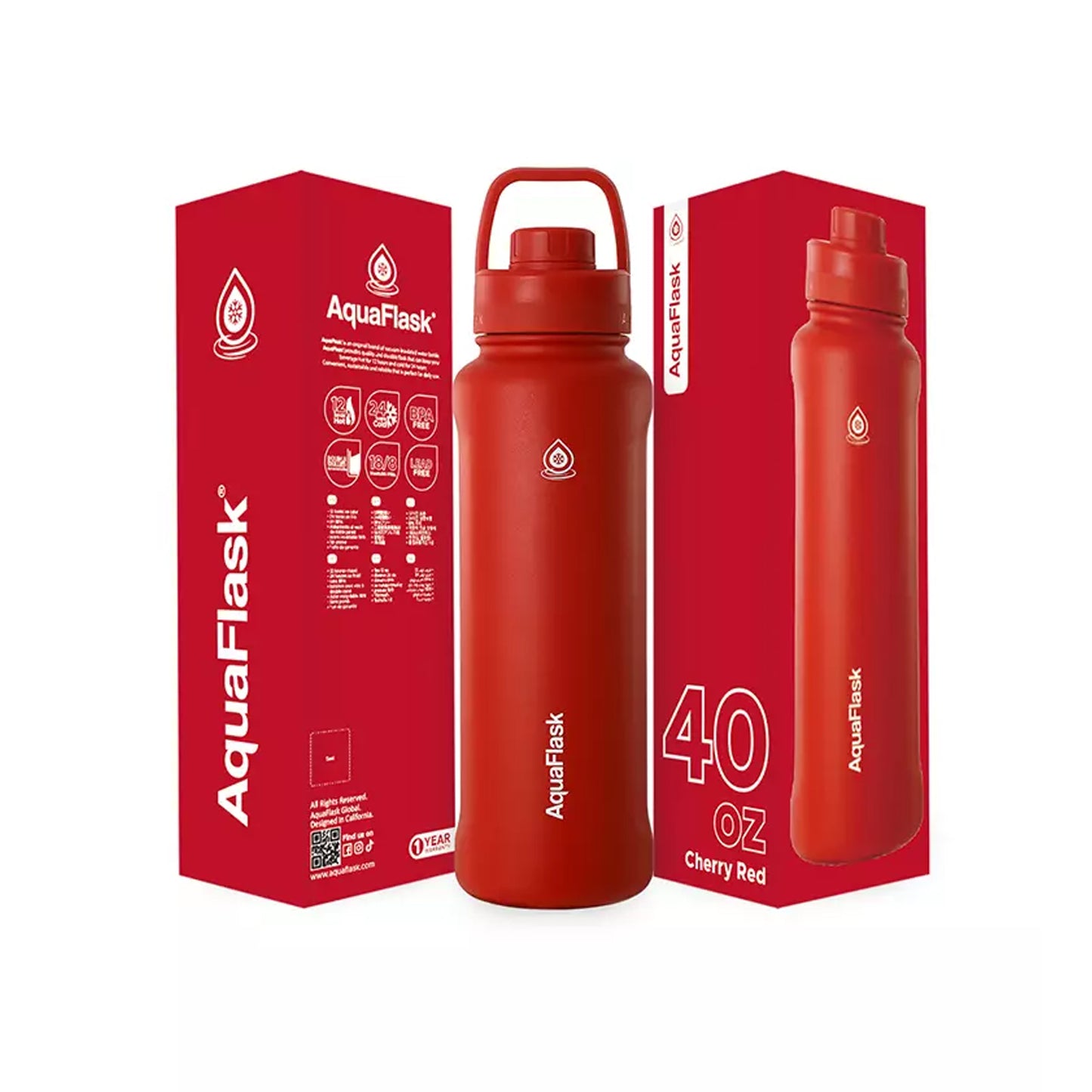 Aquaflask Sport 1182ml Flask Cherry Red