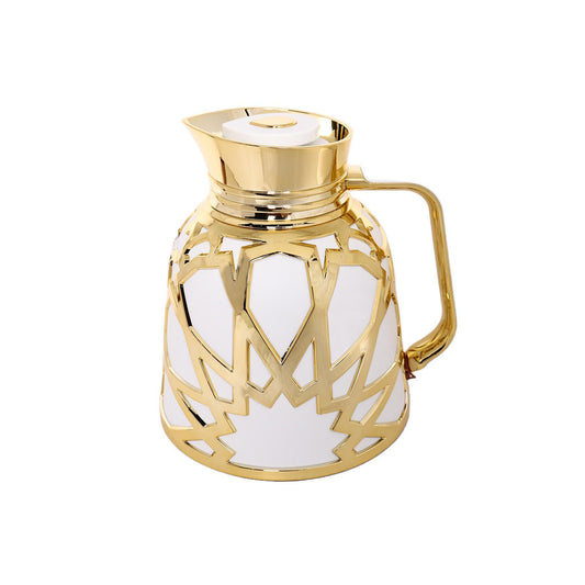 1Lt Arabic Flask White & Gold