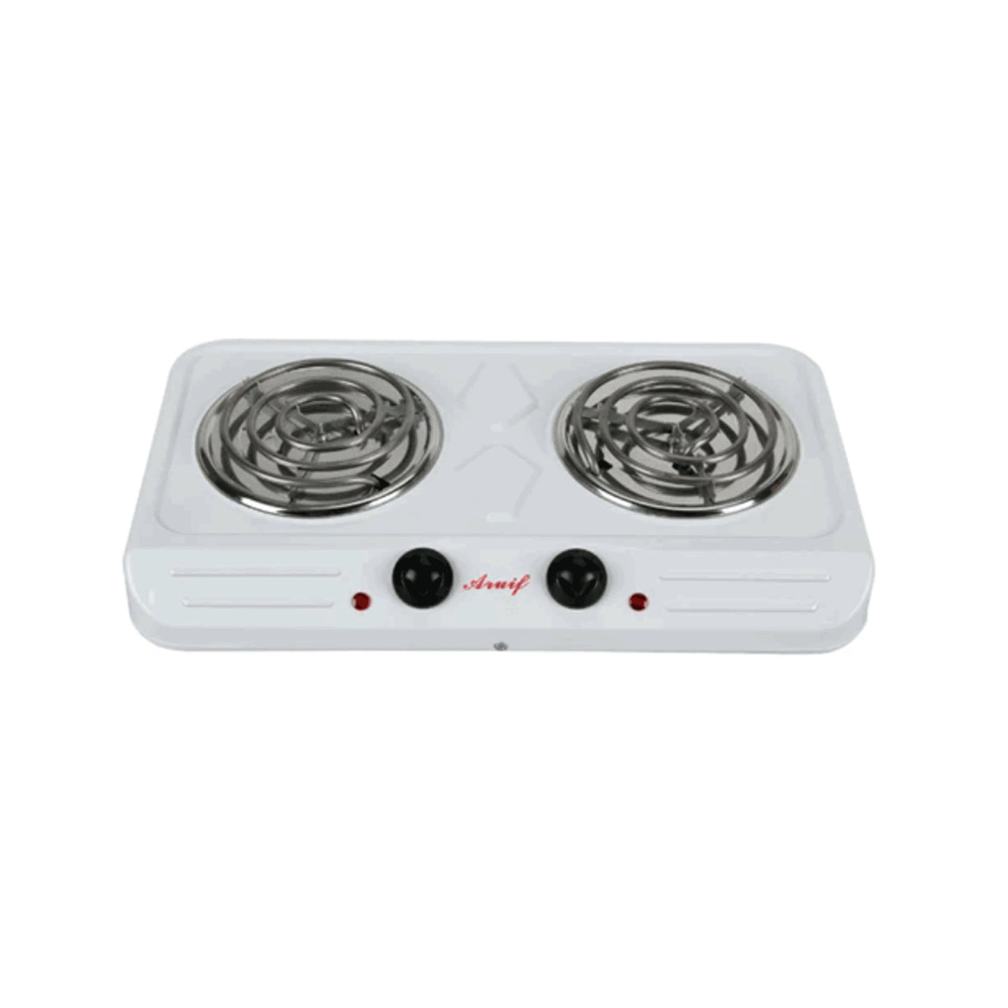 Aruif 2 Plate Spiral Electric Stove White