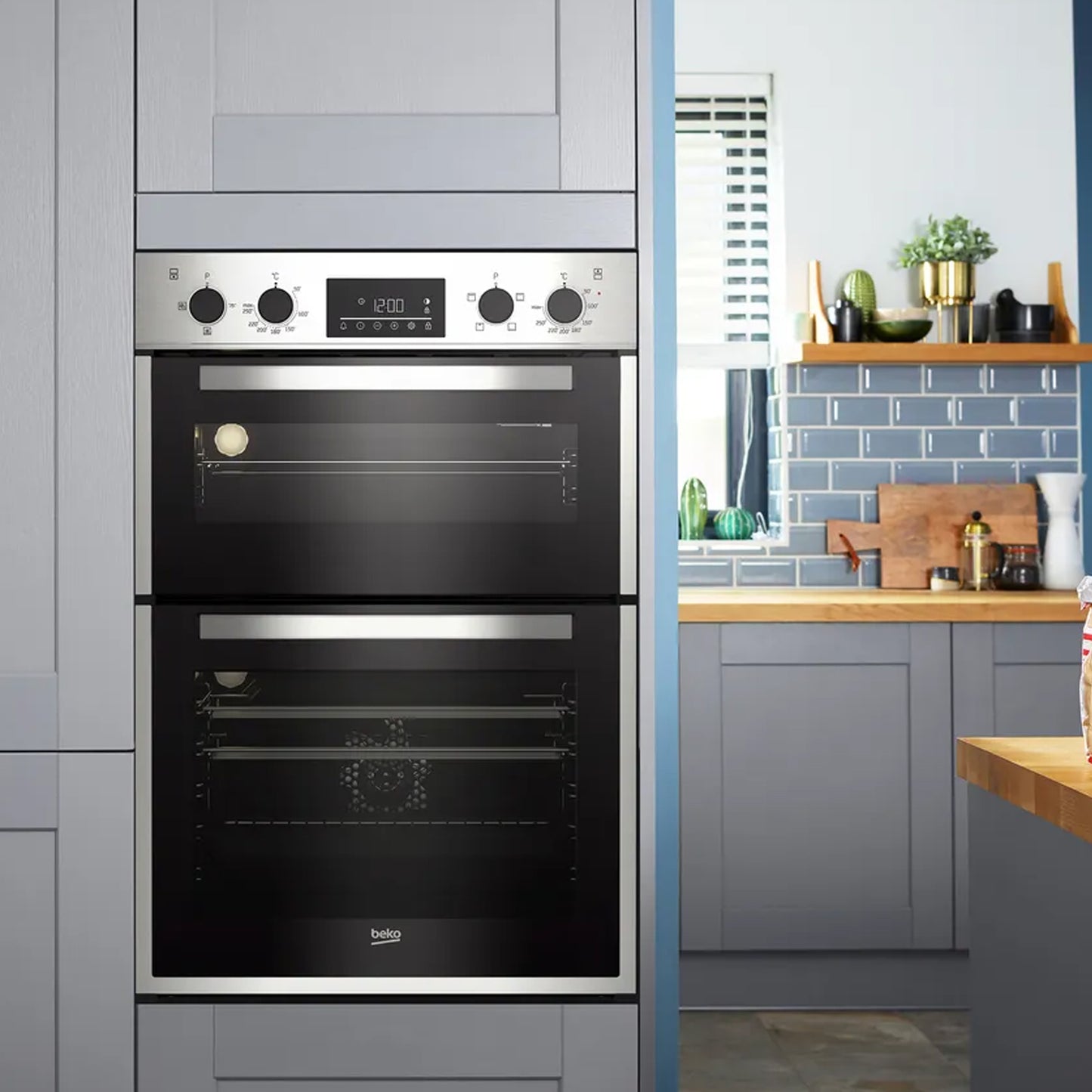 Beko 60cm Built-In Double Oven Inox